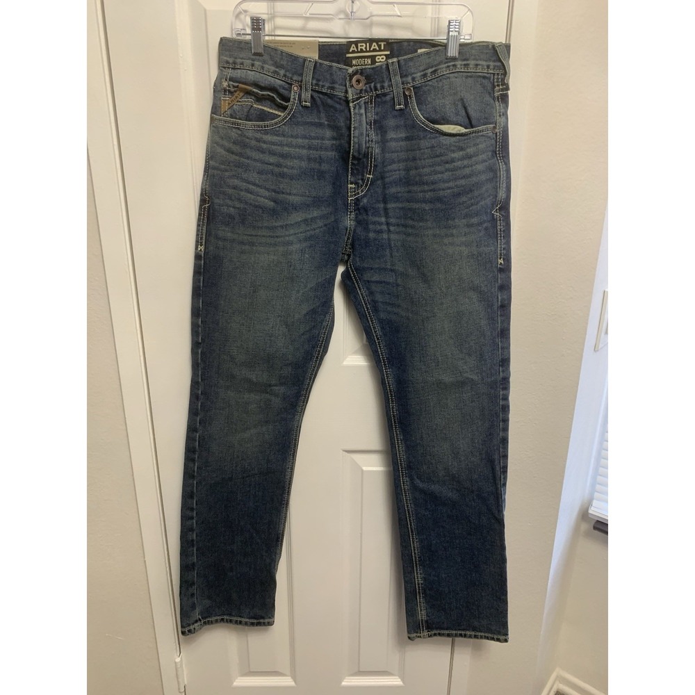 NWT Ariat M8 Modern Slim leg Stretch Men's Jean 35 x 32